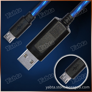 80Cm LED visible light-up usb charger cable for iphone 5 5S 5C